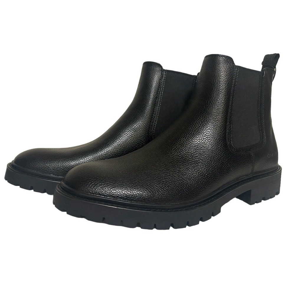 Calvin Klein CM Laren Black Chelsea Style Boots Men's Size 10